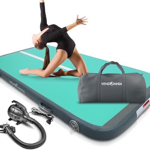 VENDOMNIA Airtrack Matte, 10/20cm hohe aufblasbare Gymnastikmatte in Länge 1/2/3/4/5/6/7/8 m, mit elektrischer Pumpe & Tasche, Tumbling Matte, Turnmatte, Trainingsmatte, Fitnessmatte, Sportmatte,Yoga VENDOMNIA Airtrack Matte, 10/20cm hohe aufblasbare Gymnastikmatte in Länge 1/2/3/4/5/6/7/8 m, mit elektrischer Pumpe & Tasche, Tumbling Matte, Turnmatte, Trainingsmatte, Fitnessmatte, Sportmatte,Yoga
