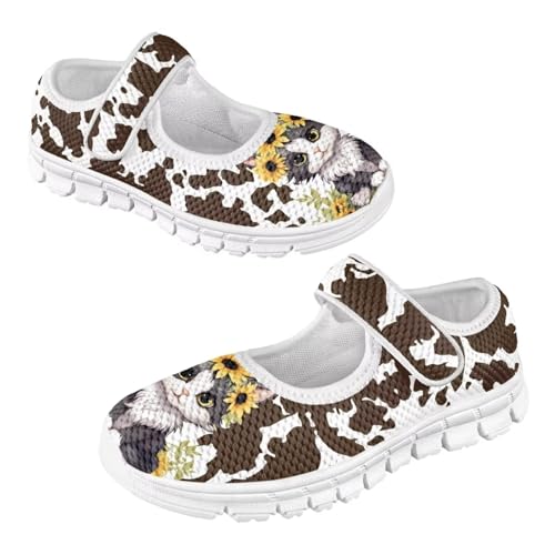 Binienty Kids Girls Sneakers Toddler Boys and Girls Sneakers Low Top Adjustable Strap Mary Jane Shoes2