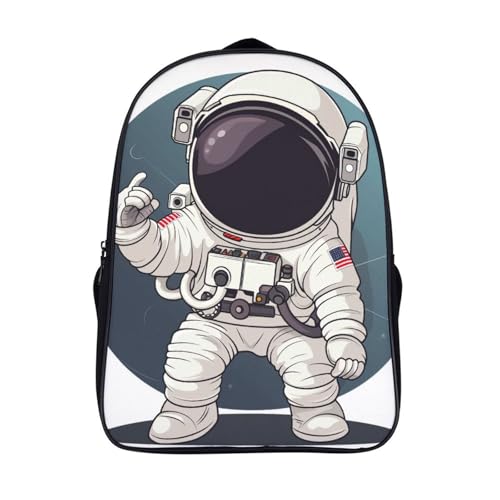 Mochila de viaje para niños aventureros con temática de astronauta y capa ideal para el colegio