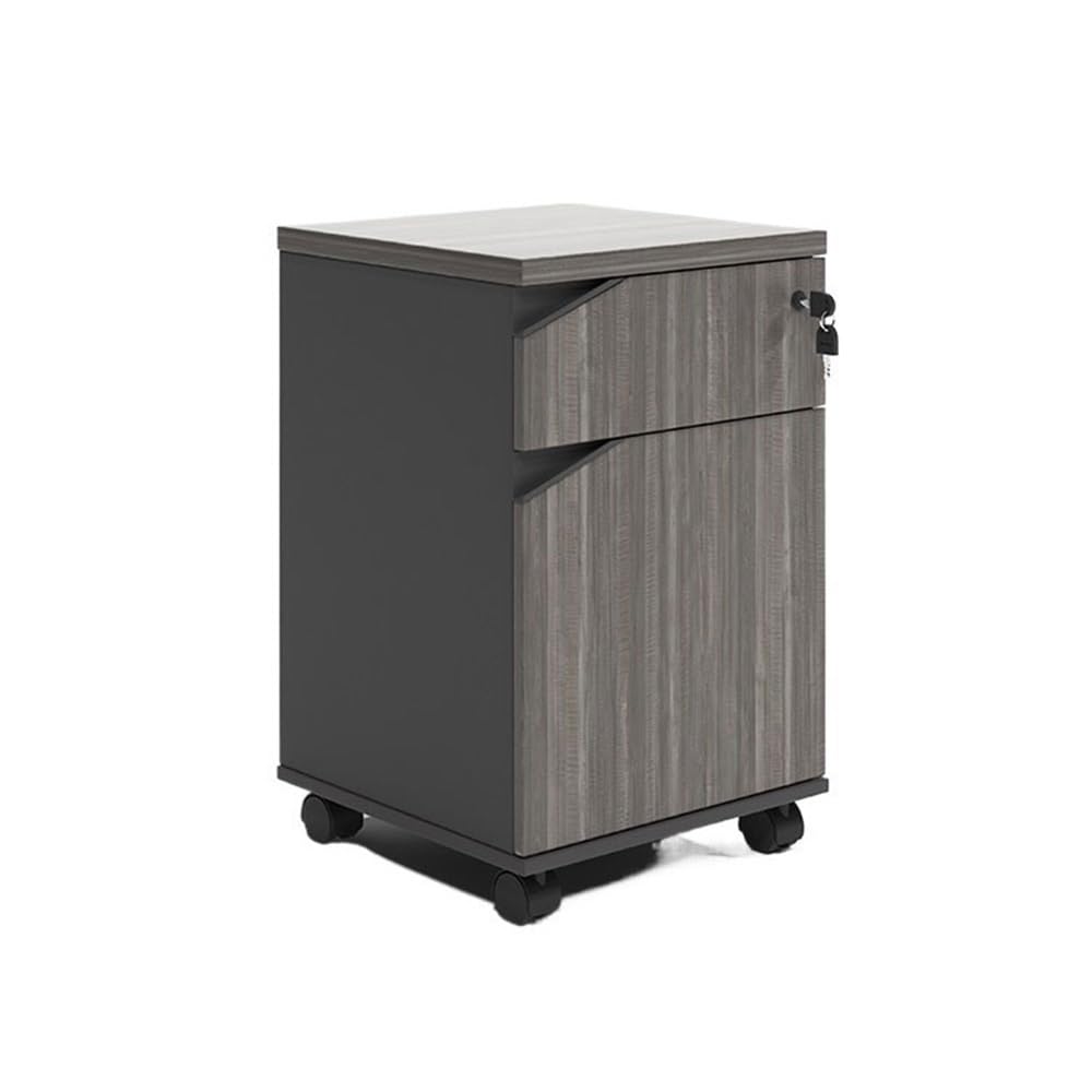 Aioneer File Cabinet Office Cabinet Wooden Under Desk Filing Cabinet Storage Cabinet Data Cabinet Ing Drawer Short Cabinet Office Sideboards Filing Cabinet-Bruin