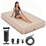 zmayastar エアーベッド エアーマット 空気入れ付 簡易ベッド 空気ベッド 専用ポンプで 車中泊マット エアーマットレス 186*96*22cm（シングル）耐荷重100KG お昼寝 防災対策 寝具 専用ポンプで 手動膨張