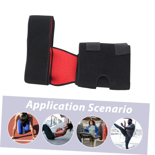 Faja de cadera ajustable para soporte deportivo negro miniatura 3