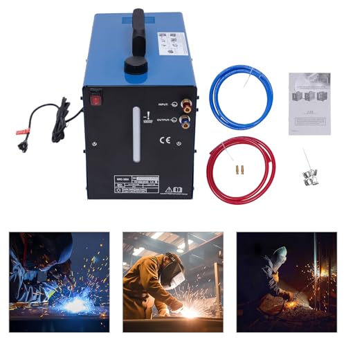 awolsrgiop 110V TIG Cooler Welder Water Cooler 10L Tig Miller Welder Torch Water Cooling Machine Cooling Tank 1500W Forward-Tilled Filling Port Upgraded Plug-in Practical Water Tank