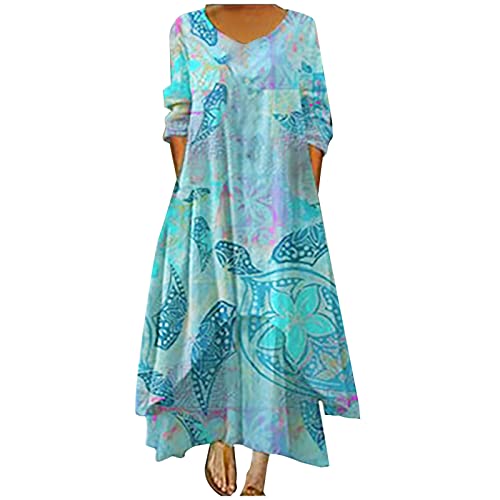 TURWXGSO Das Damen Winterkleid in Übergröße mit lockeren Taschen, unregelmäßigem, sexy Druck, Erdbeerkleid, Schulterfreies Kleid Cover