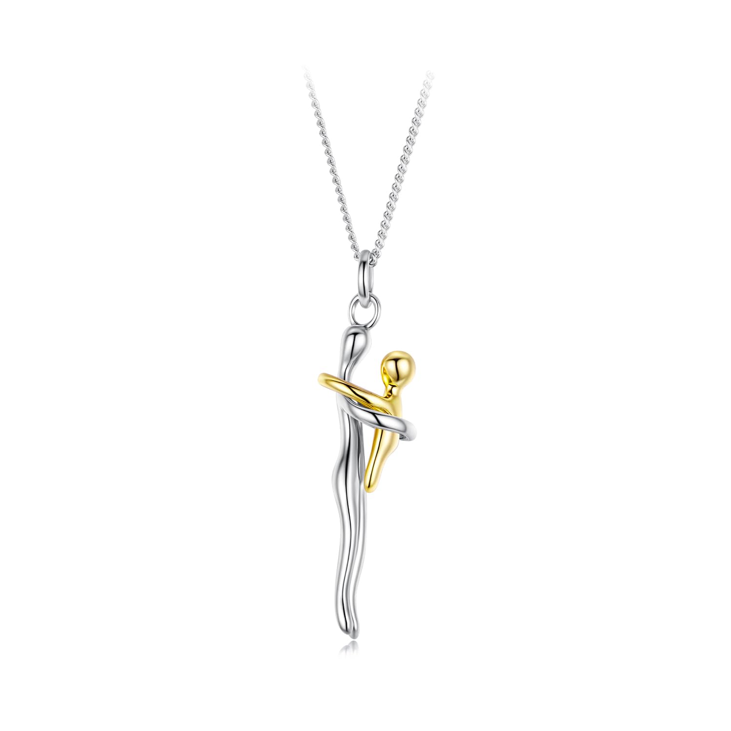 Collar de plata de ley 925 para el día de la madre para mujer