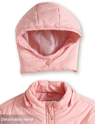 Image of Amazon Brand - Symbol Girls Girls Quilted Winter Jacket with Detachable Hood | Age 2-12 Years
