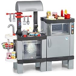 Chicos - Cooking Plus 2en1 | Barbacoa Infantil con Efecto de Cocina Real: Los Alimentos cambian de Color Cuando se cocinan en el fogón LED | Incluye 31 Accesorios (85110)