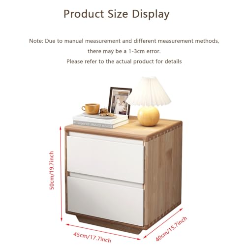 Table de chevet en bois rustique de qualité supérieure avec rangement