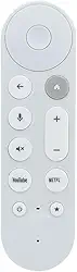 Substituição remota de voz para Google 4K TV Box, controle de casa inteligente, não compatível com Chromecast TV