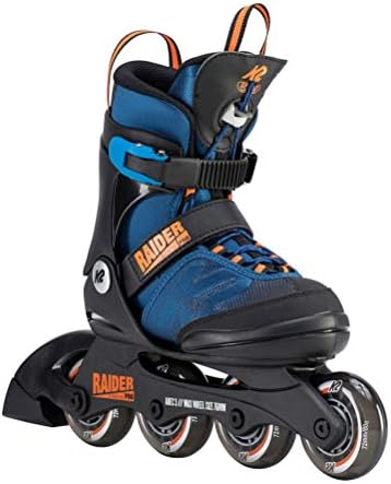 K2 Skate Youth Raider Pro Inline Skates, Blue/Orange