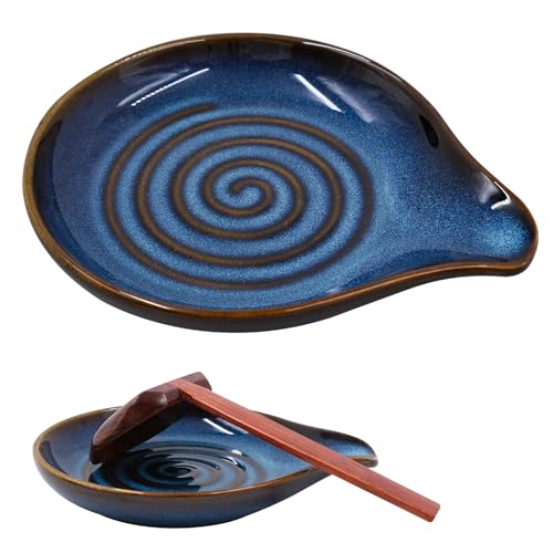 Repose Cuillère Cuisine En Céramique, Support Résistant À La Chaleur Pour Plaque Et Plan De Travail, Compatible Lave Vaisselle