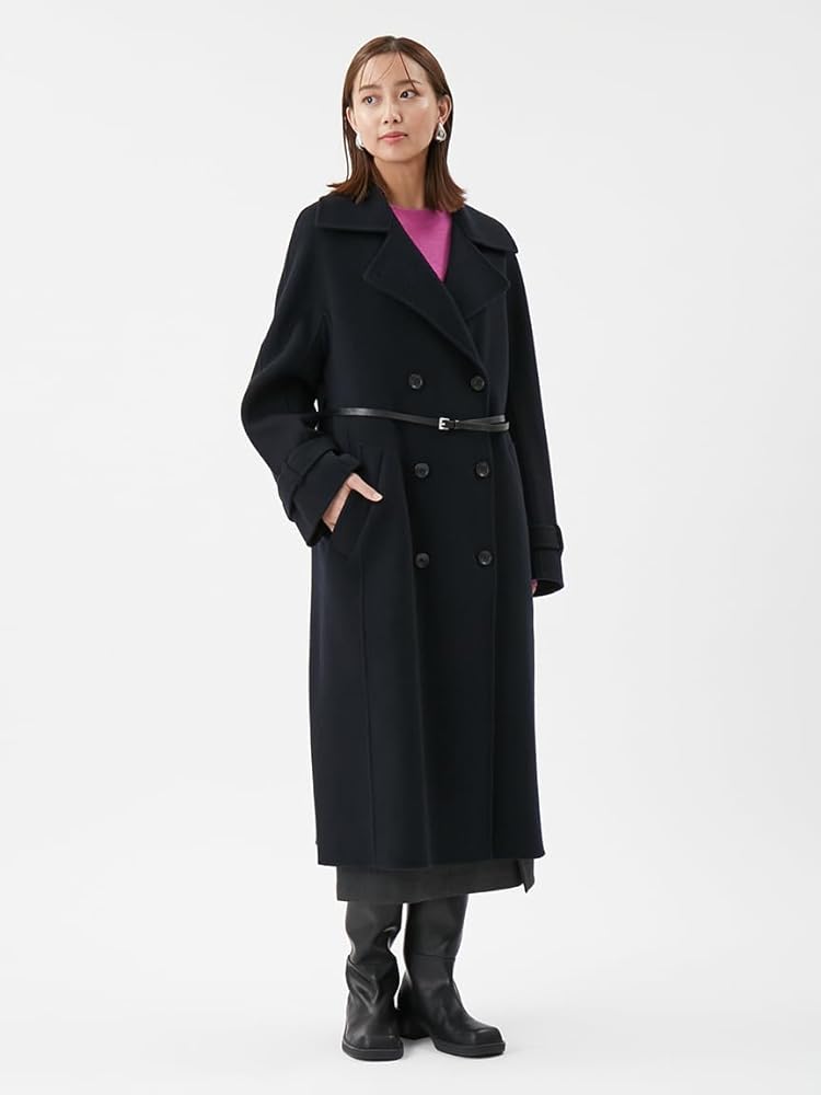 wilsons leather Pコート ベルト付き Amazon.co.jp: [ミラオーウェン] ベルト付きリバーPコート 09WFC255069