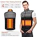 Tonfarb Chaleco Calefactable Hombre, Chaleco Termico Hombre con 4 Zonas Calefactables y...