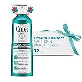 Curél Hydra Therapy In Shower Lotion, Wet Skin Moisturizer for Dry or Extra-dry Skin, with Advanced Ceramide Complex, for Optimal Moisture Retention, 12 Ounce