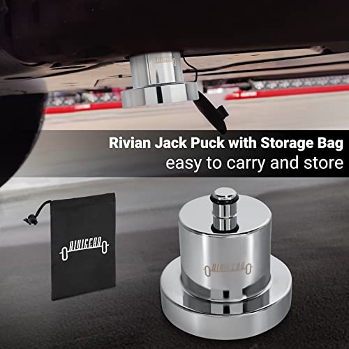Rivigear Jack Puck Floor Jack Lifting Jack Pad Puck Lift Point Adapter Compatible With Rivian R1T R1S -Upgrade 1 Pack #TOP1
