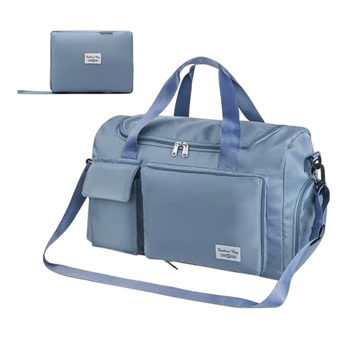 Janety 35L Borsone da Viaggio Pieghevole, grande borsa da viaggio donna, Borsa Sportiva con Scomparto Scarpe, borsa...