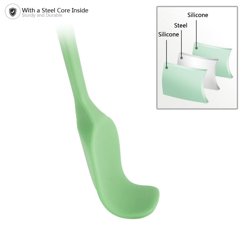 4 Cucchiai In Silicone Resistenti Al Calore Per Cucina - Set Di Spatole A Forma Di Pala - Antiaderenti E Lavabili In Lavastoviglie