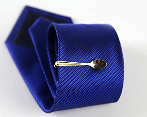 Flairs New York Gentleman's Premium Handmade Artisan Tie Bars Clips Cufflinks (2.00, Silver Spoon) #TOP4