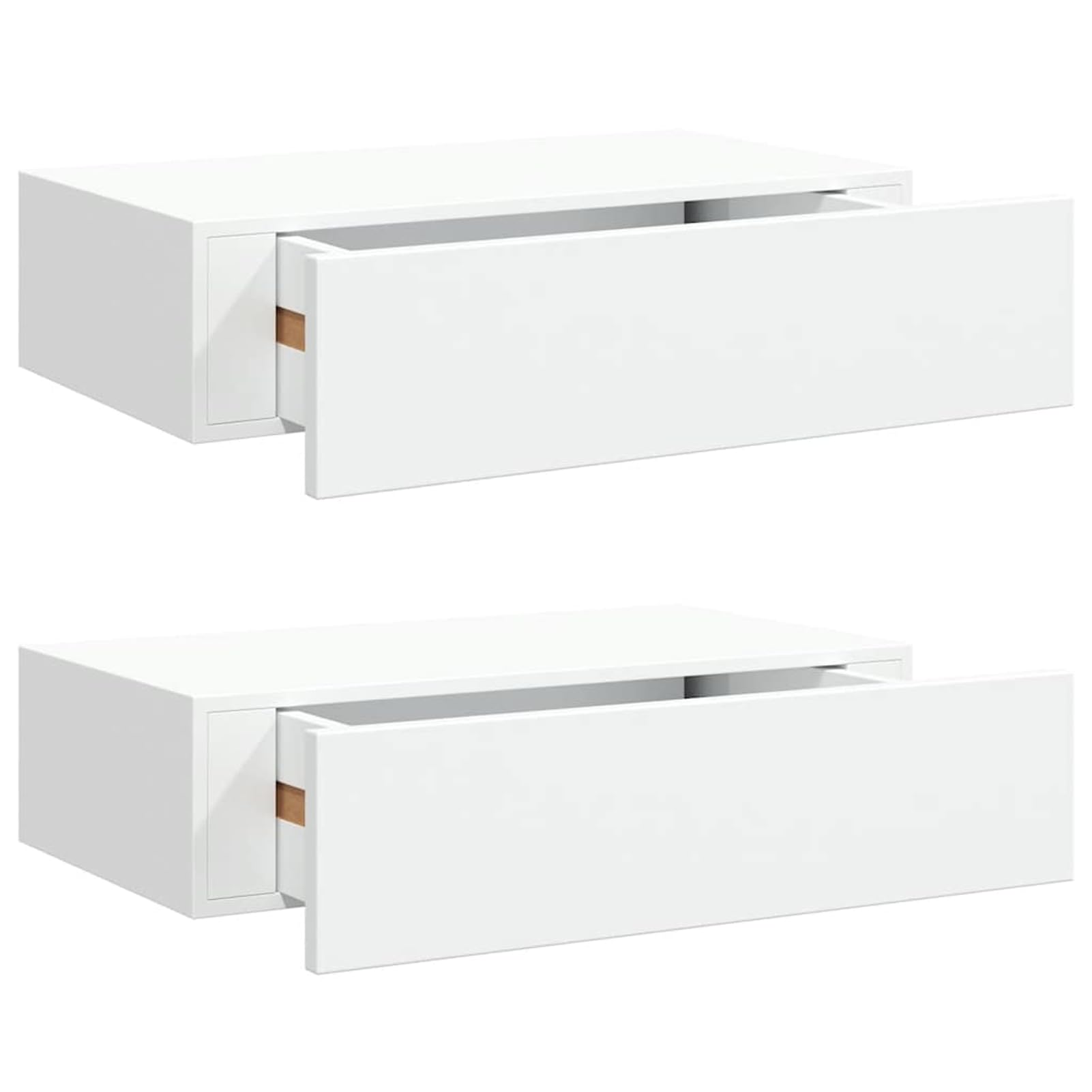 Homgoday Schubladenregal Wandregal MDF Metall Weiß 40x23,5x10 cm für Schmuck Uhren Geldbörsen Schlüssel - Kompatibel mit Amazon Cosmo Model330242