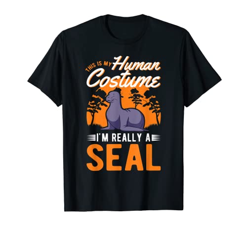 Seal Human Costume Halloween Leone marino Maglietta