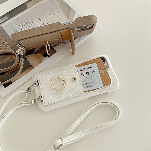 Étui portefeuille iPhone 11 Pro Max avec cordon bandoulière rose - 6