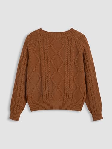 Image of CIDER Women's Plus Size Cropped V-Neck Cardigan Long Sleeve Sweater