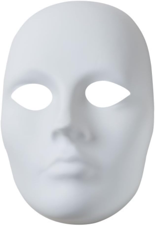 Creativity Street Female Plastic Mask, 5.5" x 8"