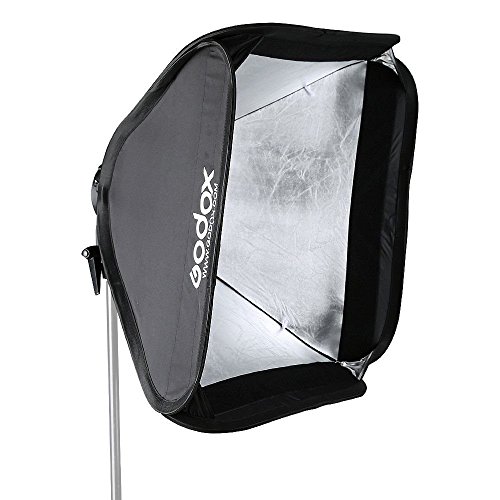 Godox 32"x 32" 80cmx80cm Foldable Universal Softbox with S Style Speedlite Bracket for Flash Bowens Elinchrom Mount Accessories Direction Adjustable