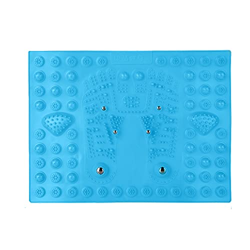 Verdant Touch Tappetino da massaggio per agopressione con magnetite, tappetino per riflessologia per agopressione per donne, blu