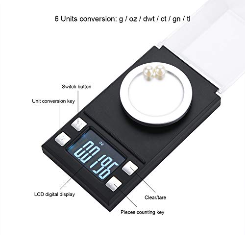 Báscula digital portátil para joyería 100g miniatura 6