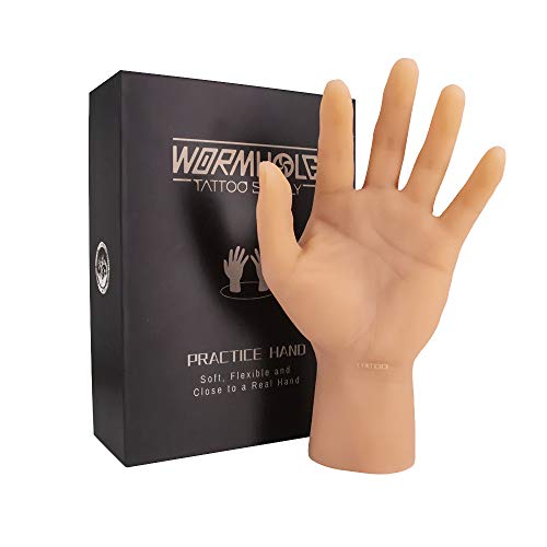 ITATOO Silicone Tattoo Practice Hand Fake Tattoo Hand Dummy Fake Tattoo Skin