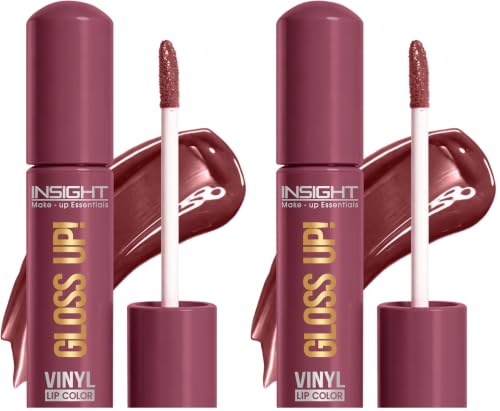 Image of INSIGHT Gloss Up Lip Color - Barely There | High-Gloss Finish | Non-Transfer | Smudge Proof | Rich Pigmentation | Lightweight, Long-Lasting Formula | All-Day Comfortable Wear (4g) (Pack of 2)