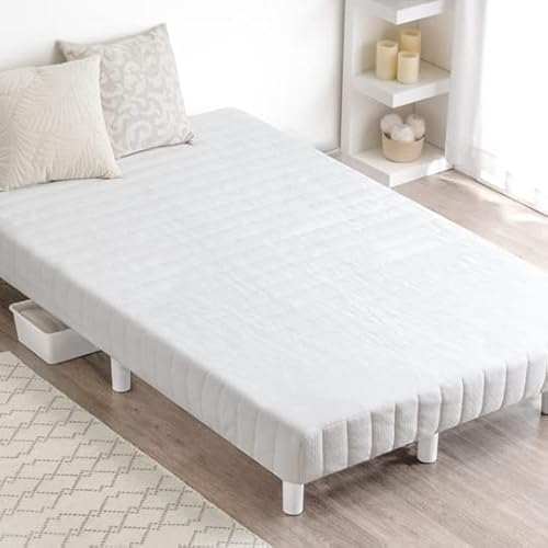 脚付きマットレス シングル シングルベッド 洗えるカバー付 ボンネルコイル 一体型 脚付き マットレスベッド マットレス ベッド 脚付きベッド 脚付マット 脚付き ベッド ベット 足付きマットレス おしゃれ シングル ホワイト