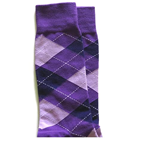 Men Argyle Mid Calf Dress Wedding Socks Fits 9-13 Made In USA2