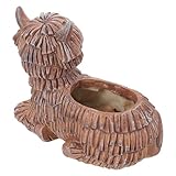 Fonctionnalité polyvalente : au-delà de sa fonction de jardinière décorative, ce pot de fleurs original se transforme en un mini-rangement fantaisiste pour les clés, la monnaie ou les fournitures de bureau, quel que soit l’environnement. pots de fleurs en résine, inspirés des animaux de la ferme