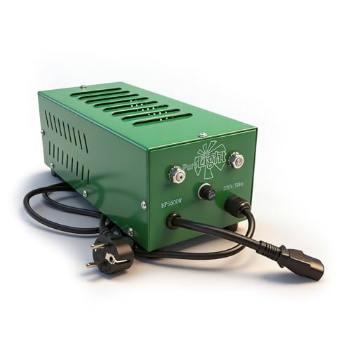 The Pure Factory | Balastro electromagnético cerrado de 600W | Compatible con lámparas HPS y MH | Eficiencia energética para crecimiento de plantas en interior | Ideal para cultivo de plantas