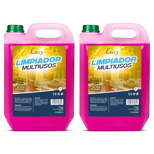 LUCCY Limpiador Multiusos Concentrado 10 Litros | Limpieza Eficaz de Todo Tipo de Supercies