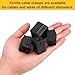 uxcell 10 Pcs Ferrite Filter Ring Core RFI EMI Noise Suppression Cable Clip ID 6.5mm 0.26Inch Square Style for Electronic Devices, Industry, Black