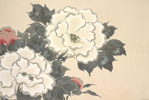 Poster Fukami Gusa Kamisaka Sekka pour une décoration de salon zen