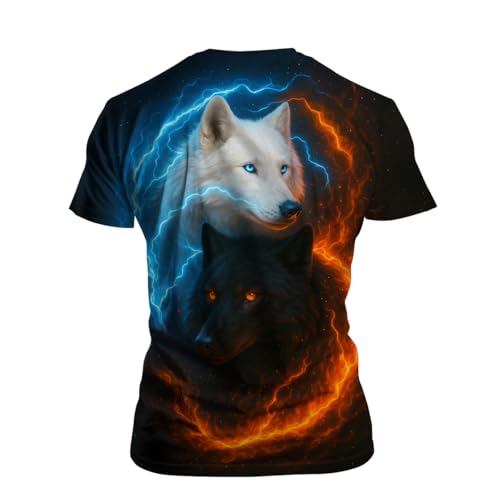 Blissboy Funny Animal Graphic T-Shirt Novelty Short Sleeve Crewneck Shirt