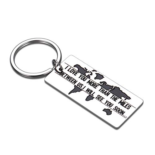 Valentines Day Gifts for Him Boyfriend Keychains Long Distance Relationship Gifts for Girlfriend Wife Husband Birthday Christmas Anniversary Deployment Gifts for Her Men Women Going Away