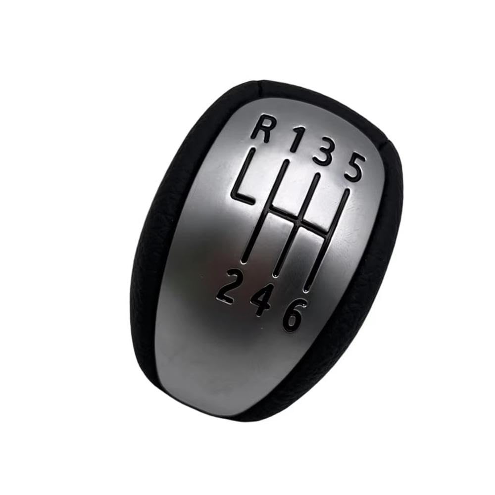 POANBCGY 6 Speed PU Leather Car Gear Shift Knob for Renault for Laguna Mk3 2007-2014 Auto Parts
