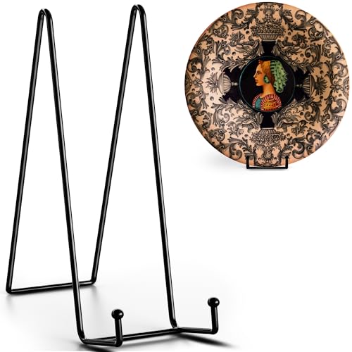 TR-LIFE 16 Inch Heavy Duty Plate Stand (4 Pack) - Metal Display Easel for Large Plates, Picture Frames, Signs, Posters, and Decorative Platters
