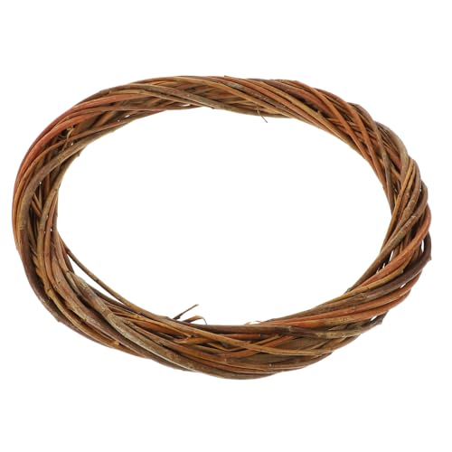 FUTUREORYY Couronne Osier Naturel pour Décoration Intérieure et DIY Anneau de Guirlande Polyvalent pour Noël Mariage et Maison Matériau Artisanal Facile à Installer