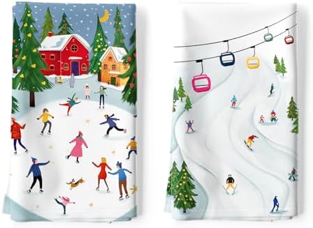Winter Skiing Tea Towels – Best Ski-Themed Home Gift