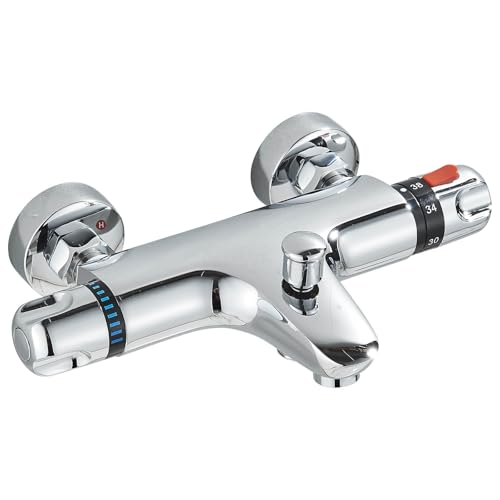 Hbronzeshower 1-DHW3 Thermostat Badewannenarmatur Chrom