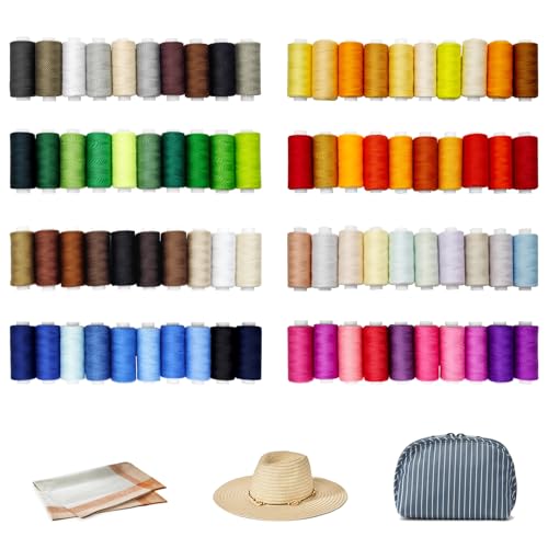 Hilo de coser todo uso 80 carretes 400 yardas colores surtidos miniatura 2