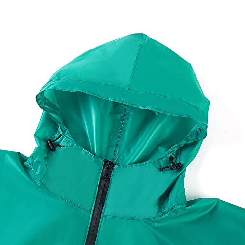 Image of salamra Rain Poncho Jacket - Hooded Waterproof Raincoat with Pocket for Women Men Adults