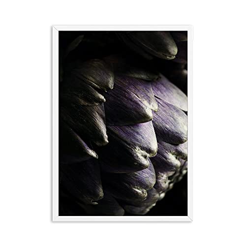 ZONJEE Blueberry Cake Purple Cabbage Vegetable Cuisine Canvas Painting Affiches et imprimés Wall Art Food Pictures de Salle à Manger décor (Color : G, Size : 30x40cm No Frame)