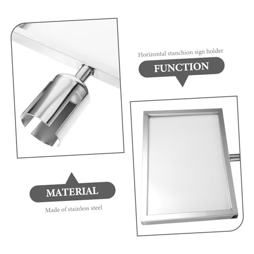 Support vertical double face pour cadre affichage de poteau - 4